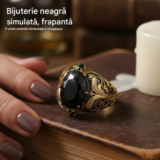 🖤🔥💍【🔥【Cumpărați 1 obțineți 1 gratuit】2 buc 99 lei——💍Fiecare articol costă doar 49,5 lei】🔥 Inel vintage de lux💫 Inel cu pietre prețioase