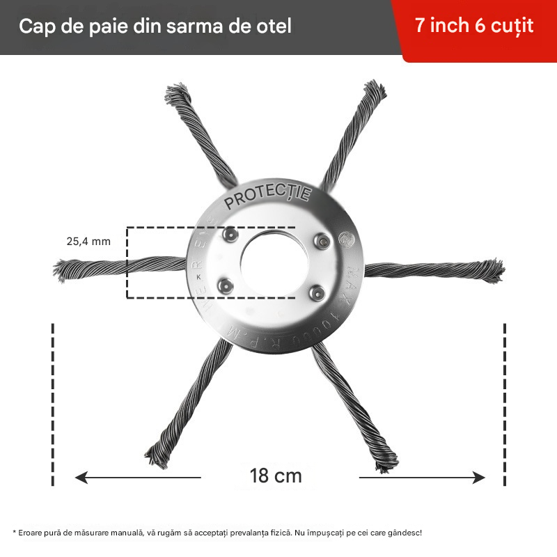 🧰🔥Ultima ofertă specială 【Cumpărați 1 și primiți 1 gratis】🔥Trimmer pentru buruieni cu fir de oțel