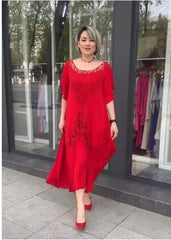 👗2026 Nouă rochie de damă largi din dantelă mărime mare