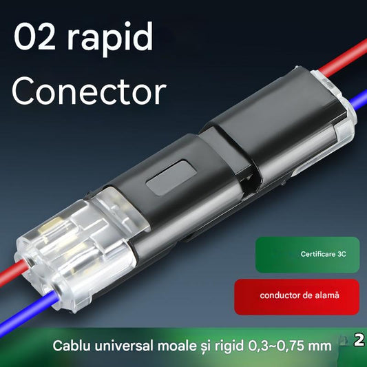 🏆【40 buc】Conector cu cablu dublu cu clemă de blocare