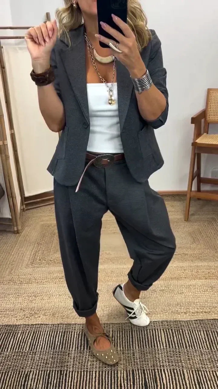 💎【Jachetă + pantaloni】Set casual modern la modă 2026 ✨