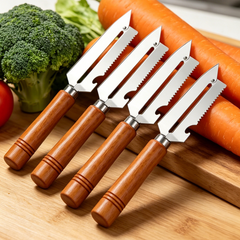 🥕 Cumpărați 2 obțineți 2 gratuit! ✨ Pelador de cocina multifuncional: fabricado en acero inoxidable con mango ergonómico, ideal para frutas, verduras y carne 🔪