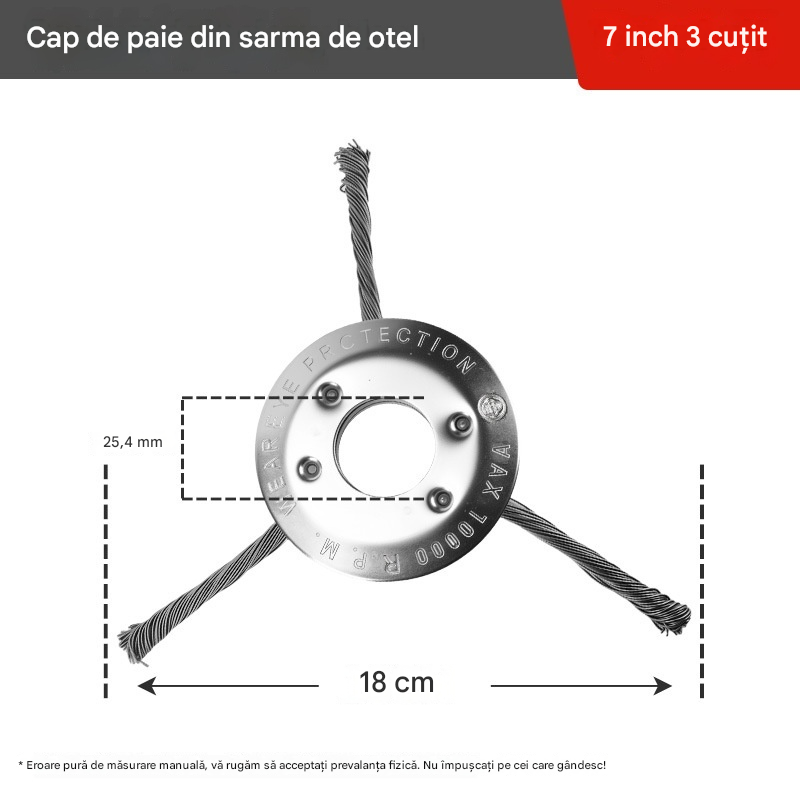 🧰🔥Ultima ofertă specială 【Cumpărați 1 și primiți 1 gratis】🔥Trimmer pentru buruieni cu fir de oțel