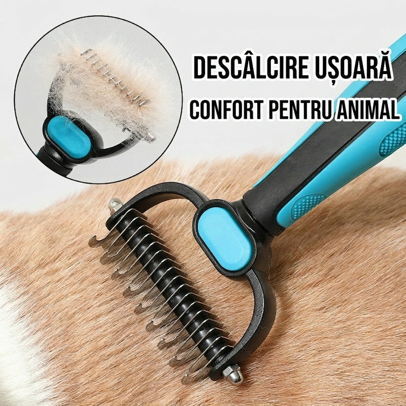 🐱🐕 【Cumpărați 1 obțineți 1 gratuit】Pieptene multifuncțional 3 în 1 pentru blana animalelor de companie, ideal pentru îngrijirea blănii animalelor de companie.
